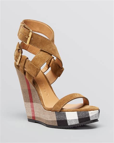 burberry wedges sandals|burberry platform sandals stud heel.